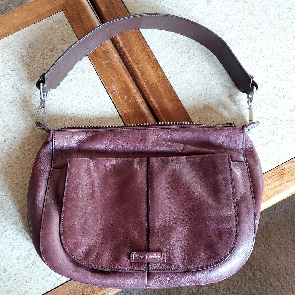 Vera Bradley Leather Hobo Bag